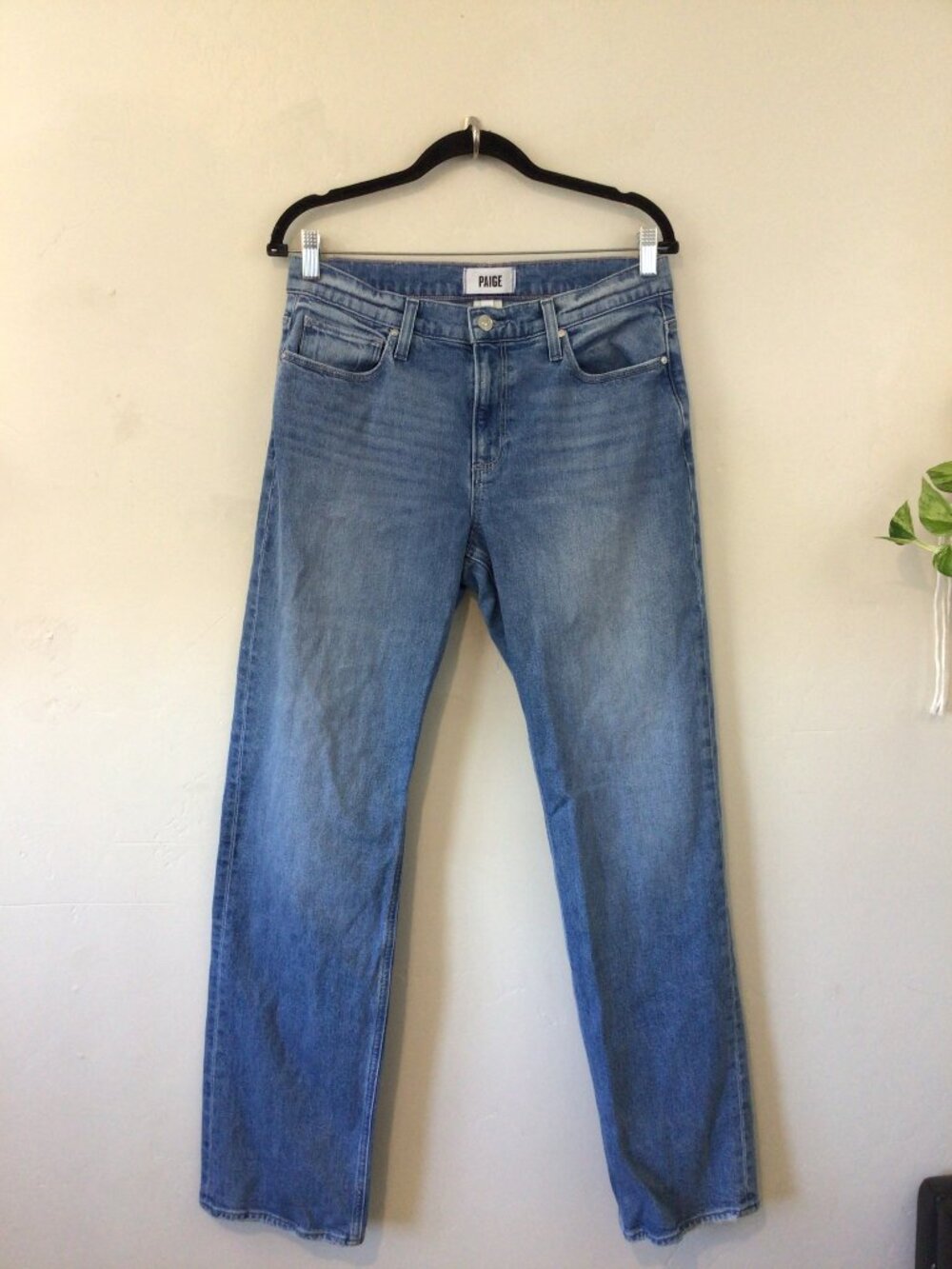 Paige Straight Leg Blue Jeans